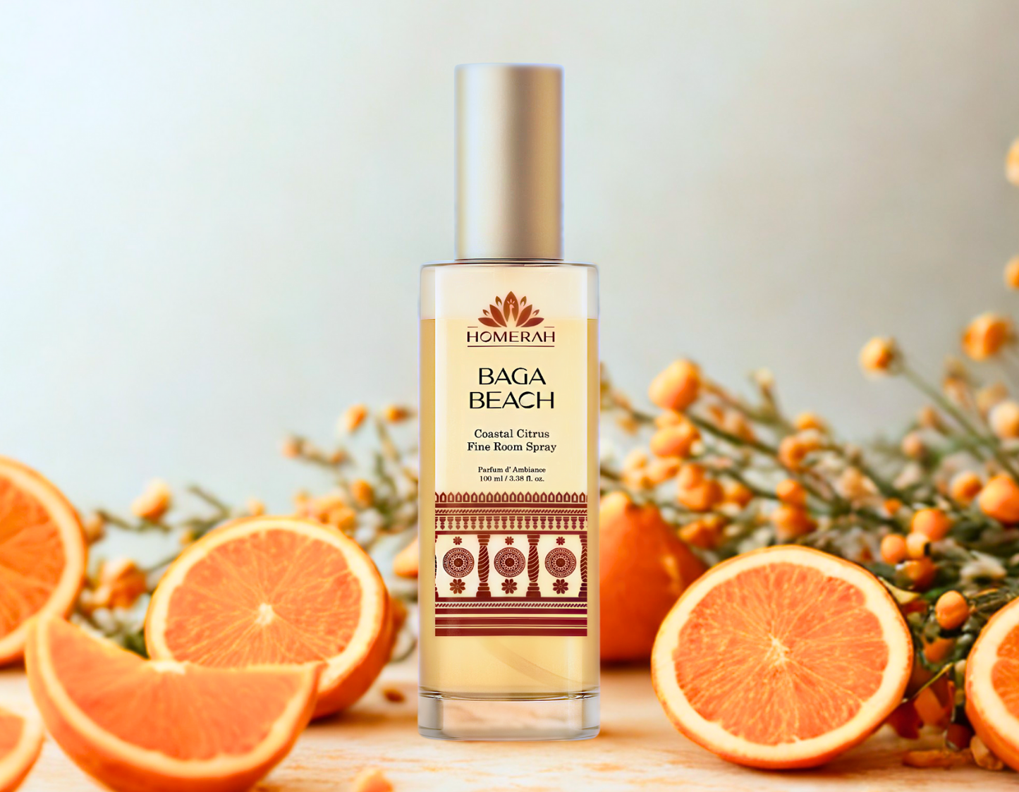 Homerah Luxury Room Spray (Parfum d' Ambiance) - Baga Beach - Coastal Citrus (100ml)