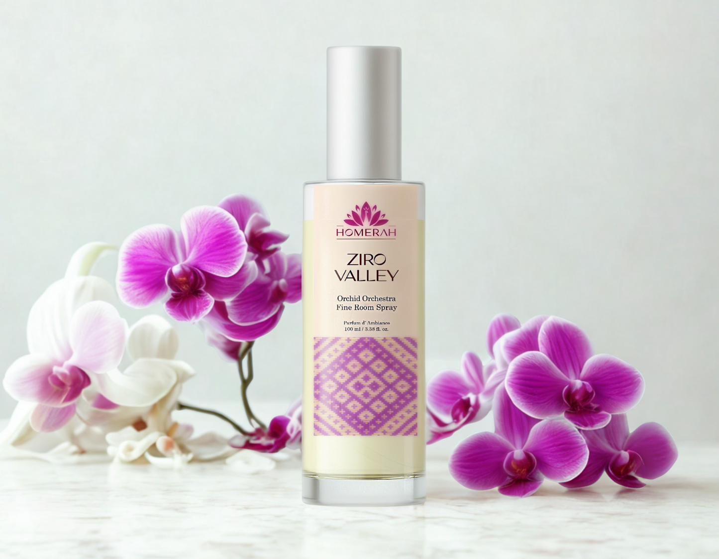 Homerah Luxury Room Spray (Parfum d' Ambiance) - Ziro Valley - Orchid Orchestra (100ml)