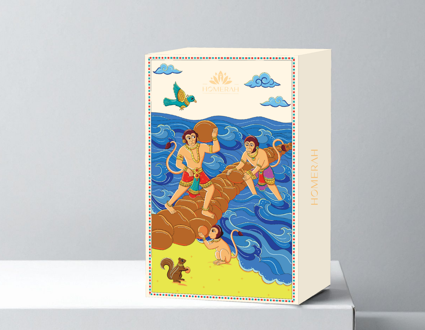 Homerah Whispers of India Collection In Tanjore Ram Setu Gift Box - Set of 5