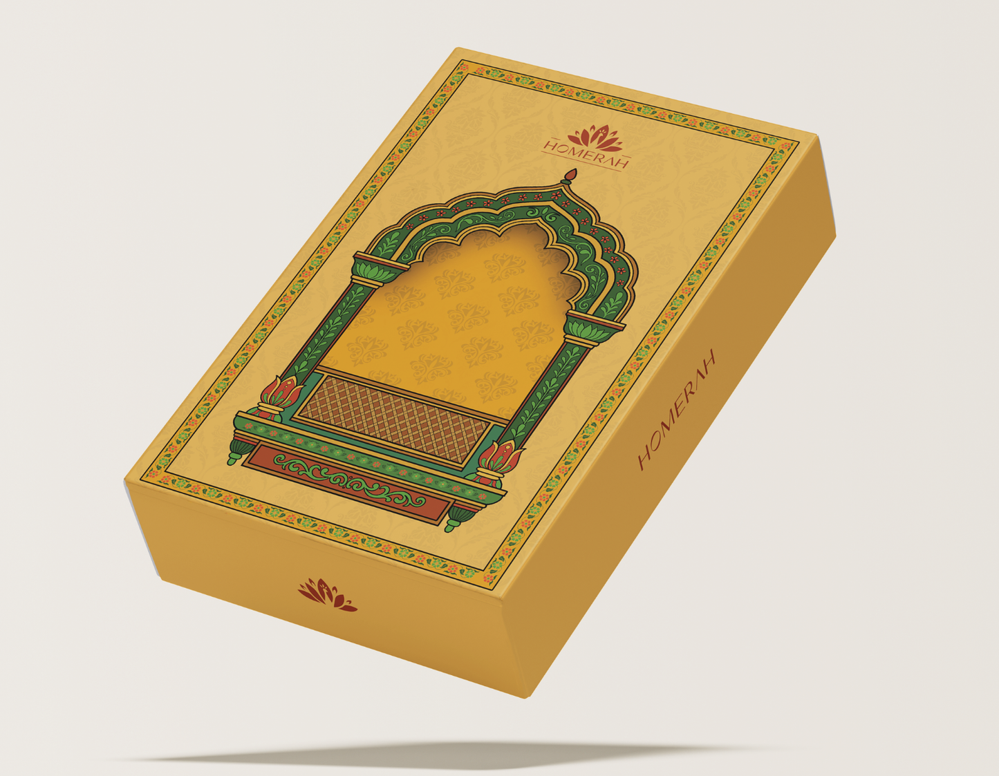 Homerah Regal Collection in Jharokha Gift Box - Set of 2 - Designer Stainless Steel Bottles x2