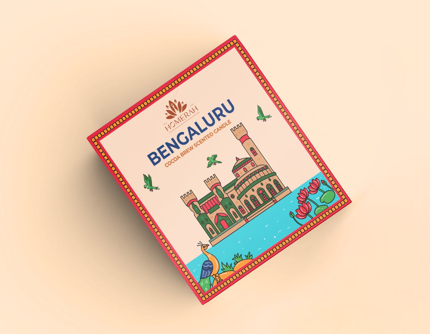 Homerah Premium Scented Soy Wax Jar Candle - Bengaluru Cocoa Brew (150gm / 25 Hours)