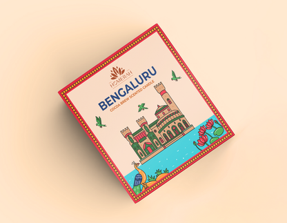 Homerah Premium Scented Soy Wax Jar Candle - Bengaluru Cocoa Brew (150gm / 25 Hours)