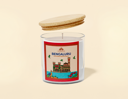 Homerah Premium Scented Soy Wax Jar Candle - Bengaluru Cocoa Brew (150gm / 25 Hours)