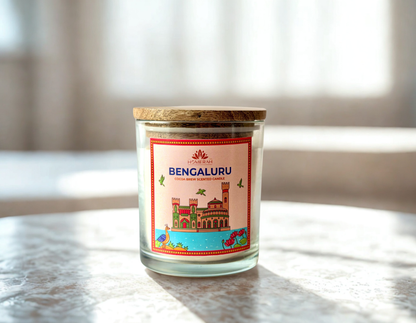 Homerah Premium Scented Soy Wax Jar Candle - Bengaluru Cocoa Brew (150gm / 25 Hours)