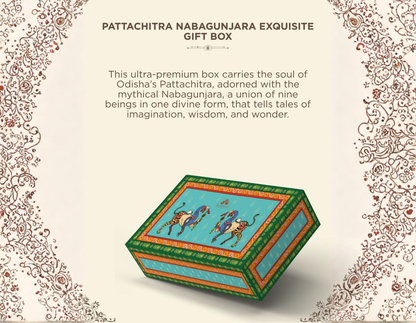 Homerah Capital Cities of India Collection in Pattachitra Nabagunjara Exquisite Gift Box - Set of 4 Luxury Candles