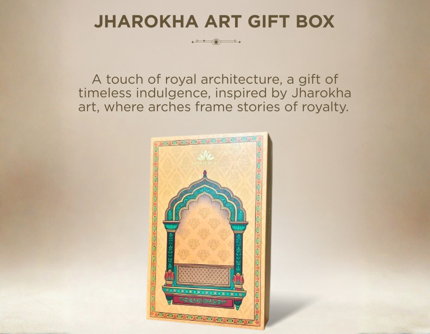 Homerah Regal Collection in Jharokha Gift Box - Set of 2 - Designer Stainless Steel Bottles x2