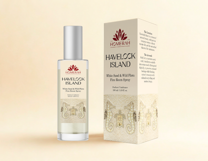 Homerah Luxury Room Spray (Parfum d' Ambiance) - Havelok Island - White Sand & Wild Flora (100ml)