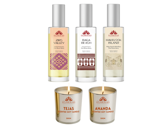 Homerah Scentscapes of India Collection In Jharokha Gift Box - Set of 5
