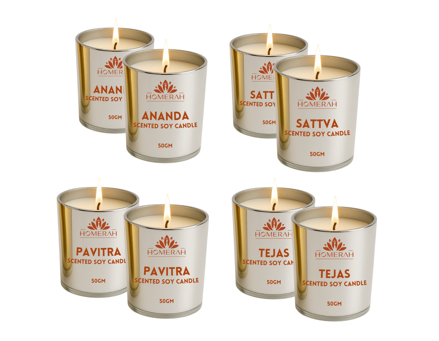 Homerah Grand Heritage Collection In Pattachitra Nabagunjara Exquisite Gift Box - Set of 8 Luxury Candles