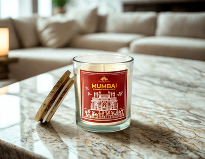 Homerah Premium Scented Soy Wax Jar Candle - Mumbai Ocean Rush (150gm / 25 Hours Burn Time)