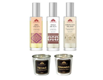 Homerah Scentscapes of India Collection In Jharokha Gift Box - Set of 5