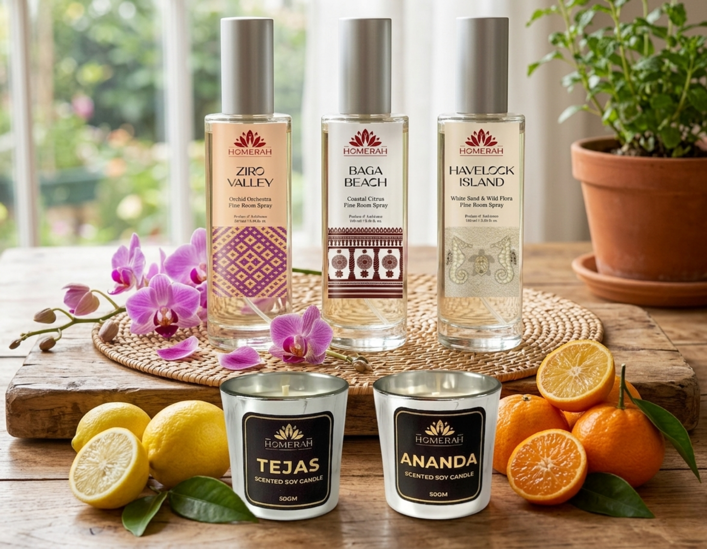 Homerah Scentscapes of India Collection In Jharokha Gift Box - Set of 5